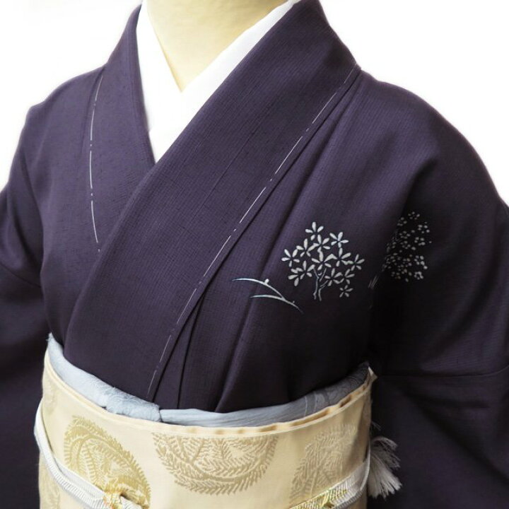 楽天市場】【 未使用 】 付下げ 付け下げ 訪問着 着物 正絹 紬地 セミ 