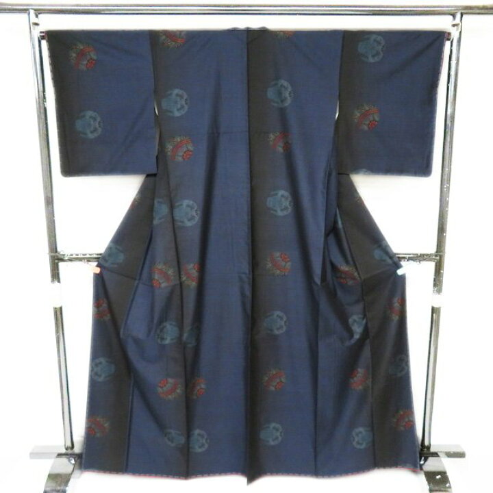 楽天市場】【 中古 】 大島紬 リサイクル着物 正絹 袷 カジュアル 毬の 