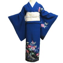 楽天市場】着物（カラーネイビー・種類（着物）付下げ）（和服 