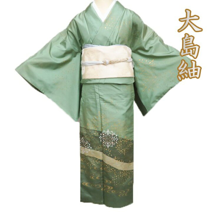 楽天市場】【 中古 】 大島紬 リサイクル着物 正絹 袷 セミフォーマル 