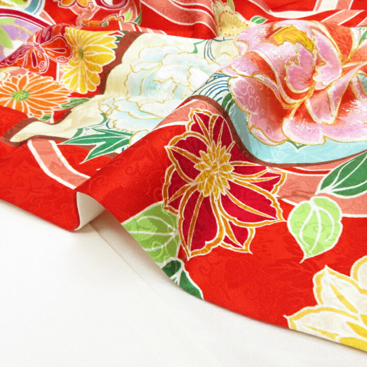楽天市場】振袖 正絹 花模様 金駒刺繍 成人式 結婚式 結納 パーティー 