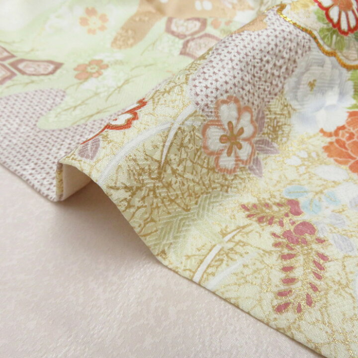 楽天市場】【 新品 】 訪問着 未使用 着物 花の図 松竹梅 金駒刺繍 地 