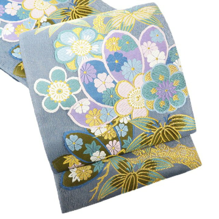 楽天市場】【 中古 】 振袖用 袋帯 リサイクル 花の図 松竹梅 格調高い  