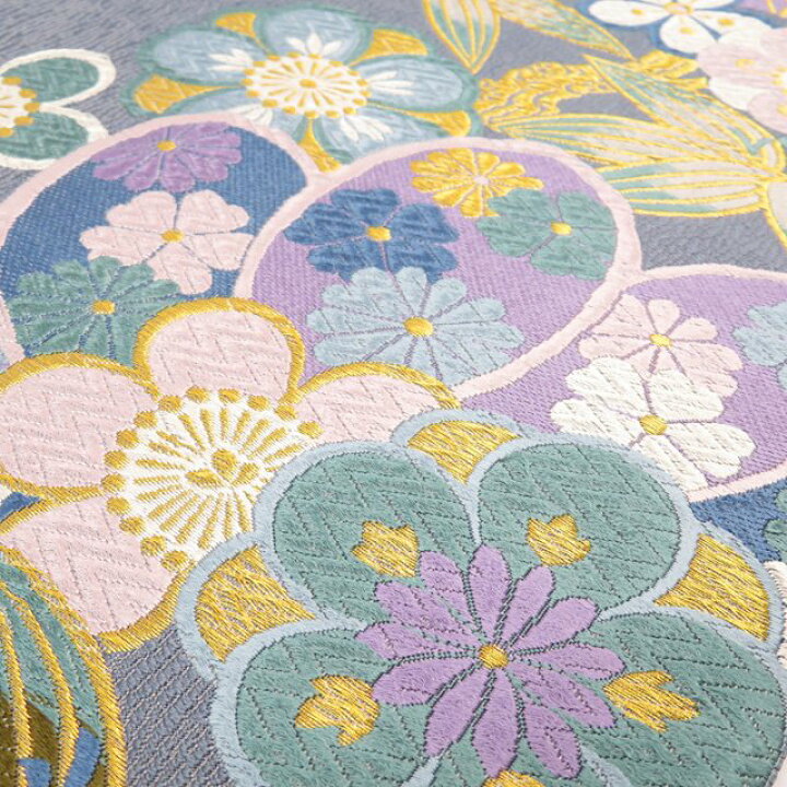 楽天市場】【 中古 】 振袖用 袋帯 リサイクル 花の図 松竹梅 格調高い  