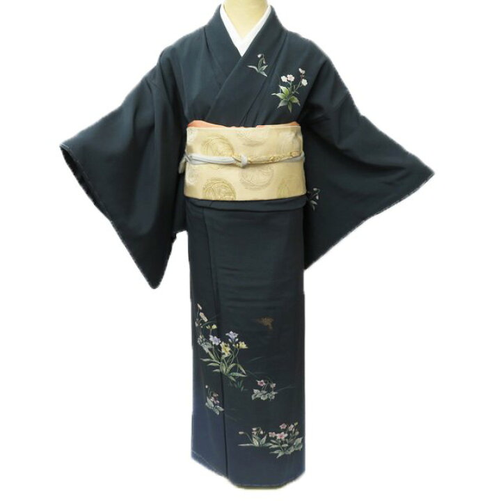 楽天市場】【 未使用 】 訪問着 着物 正絹 袷 フォーマル 花の図 燕  