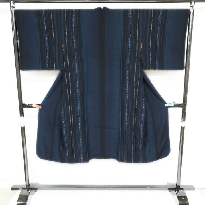 楽天市場】【 中古 】 道中着 コート 正絹 濃紺色 黒色 身丈128.5cm 裄  