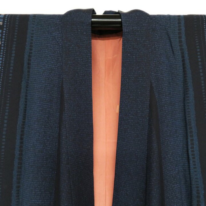 楽天市場】【 中古 】 道中着 コート 正絹 濃紺色 黒色 身丈128.5cm 裄  