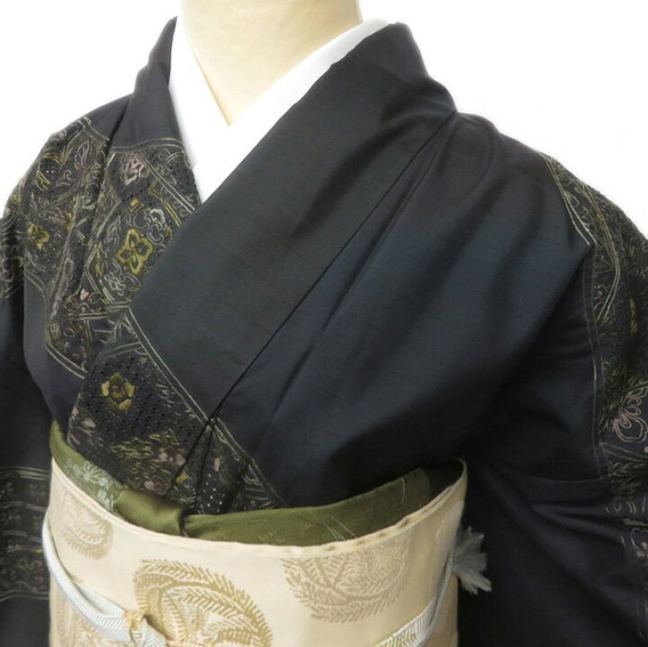 楽天市場】【 中古 】 特選 大島紬 訪問着 リサイクル着物 汕頭刺繍  