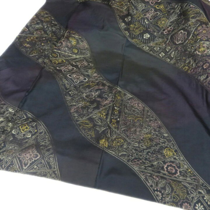 楽天市場】【 中古 】 特選 大島紬 訪問着 リサイクル着物 汕頭刺繍  