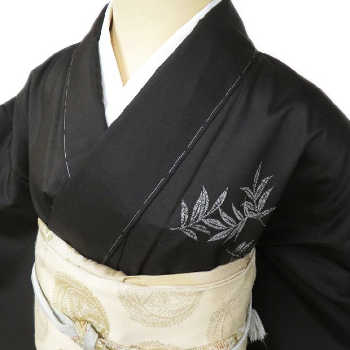 楽天市場】【 未使用 】 大島紬 着物 正絹 袷 セミフォーマル 葉っぱ 