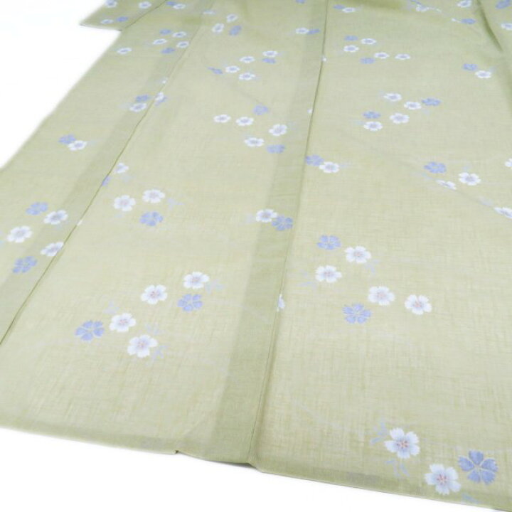 楽天市場】【 中古 】 夏物 浴衣 小紋 リサイクル着物 ポリエステル 花  