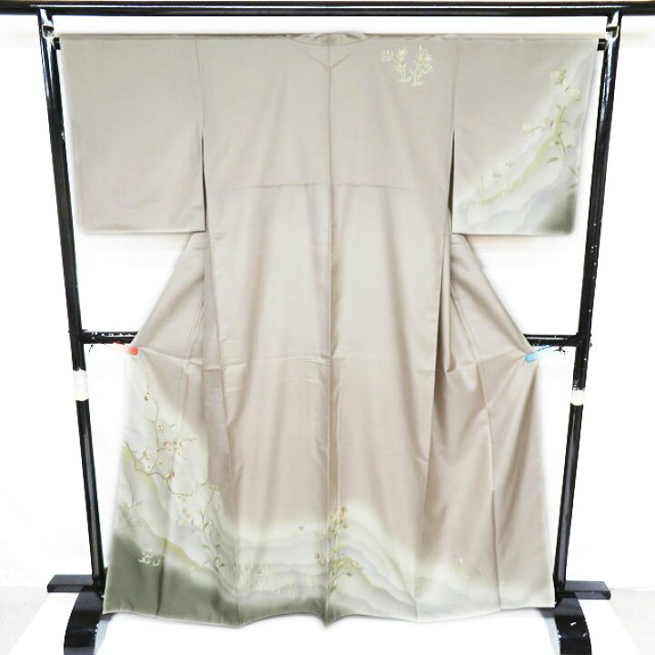 楽天市場】【 中古 】 紬 リサイクル着物 正絹 袷 セミフォーマル 花の 