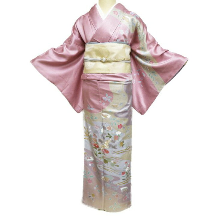 楽天市場】【 中古 】 訪問着 リサイクル着物 正絹 袷 フォーマル 金駒 