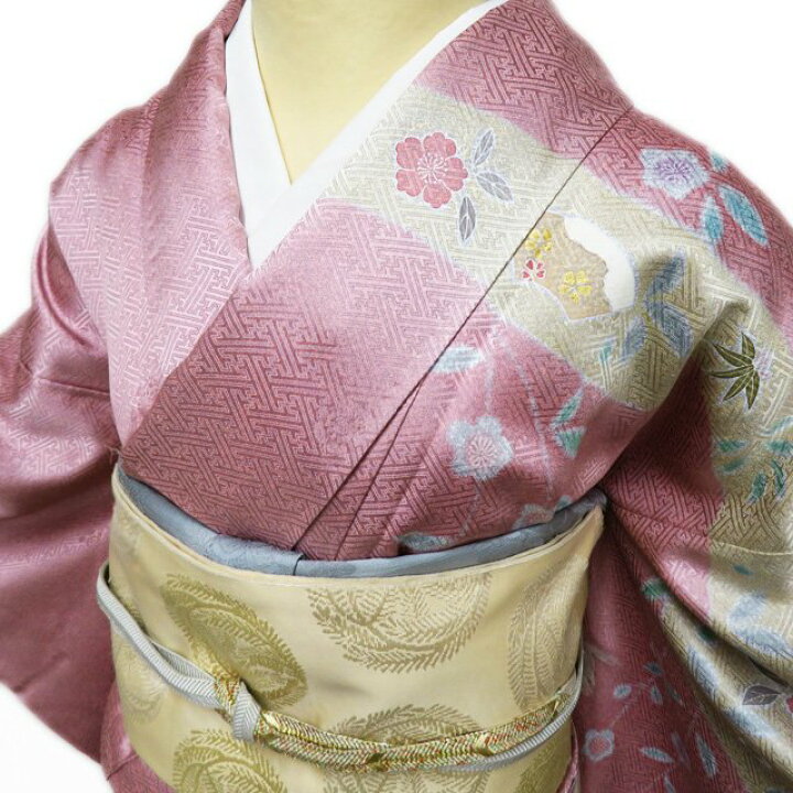楽天市場】【 中古 】 訪問着 リサイクル着物 正絹 袷 フォーマル 金駒 
