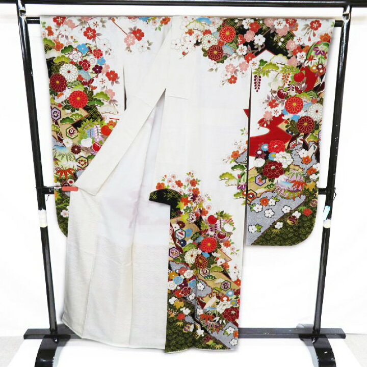 楽天市場】【 中古 】 振袖 襦袢 2点 セット リサイクル着物 正絹 金駒  