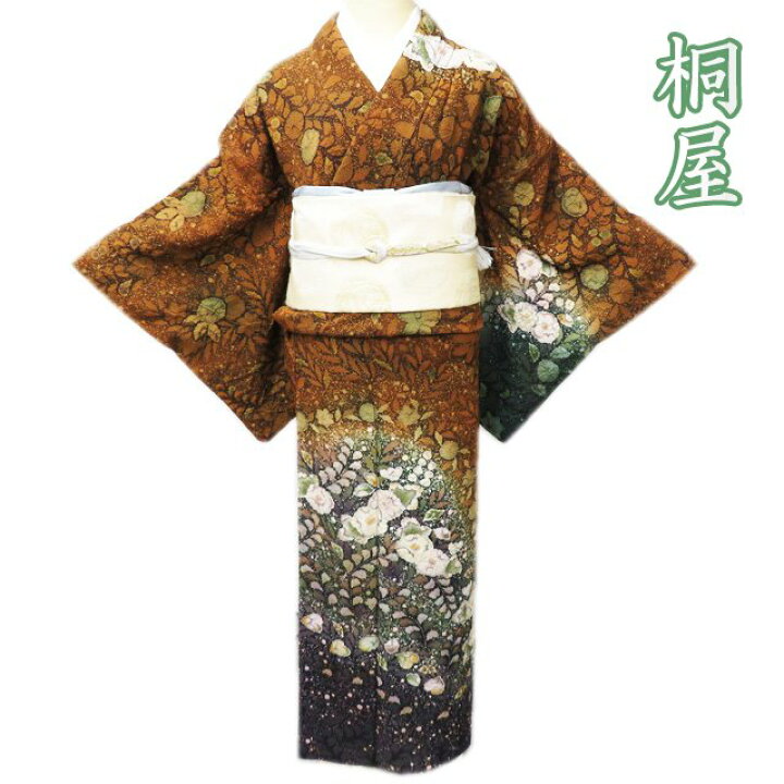 楽天市場】訪問着 中古 正絹 袷 フォーマル 桐屋 翠山工房 辻が花 絞り 