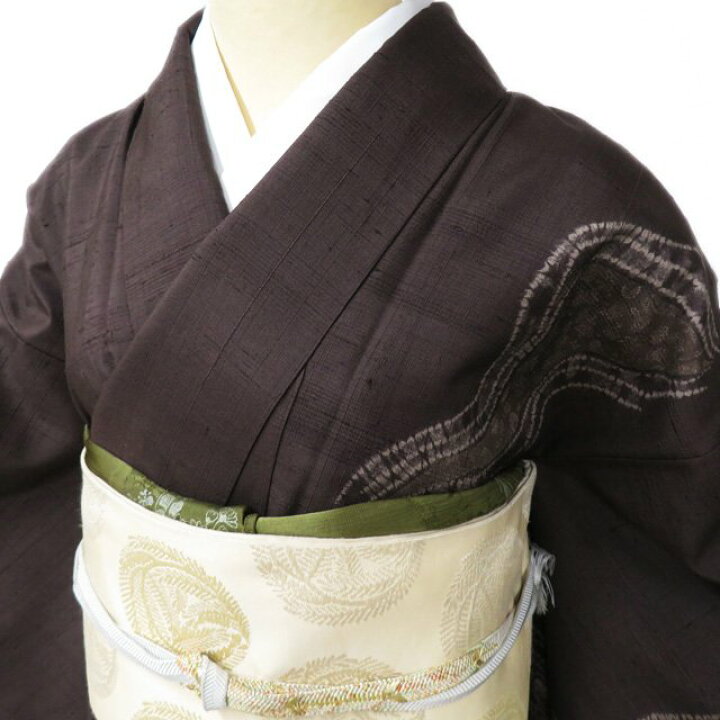 楽天市場】【 中古 】 紬 リサイクル着物 正絹 袷 セミフォーマル 生紬 