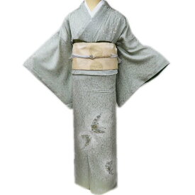 ＼ FINAL PRICE ／ 【 中古 】 特選 付下げ 付け下げ 訪問着 リサイクル着物 袷 金駒刺繍 桜 宝物 地模様 裏柳色 身丈168.5cm 裄68cm L トール ワイド A953-9 [ 和服 入学式 卒業式 母 お宮参り 入卒式 きもの 送料無料 きもの北條]