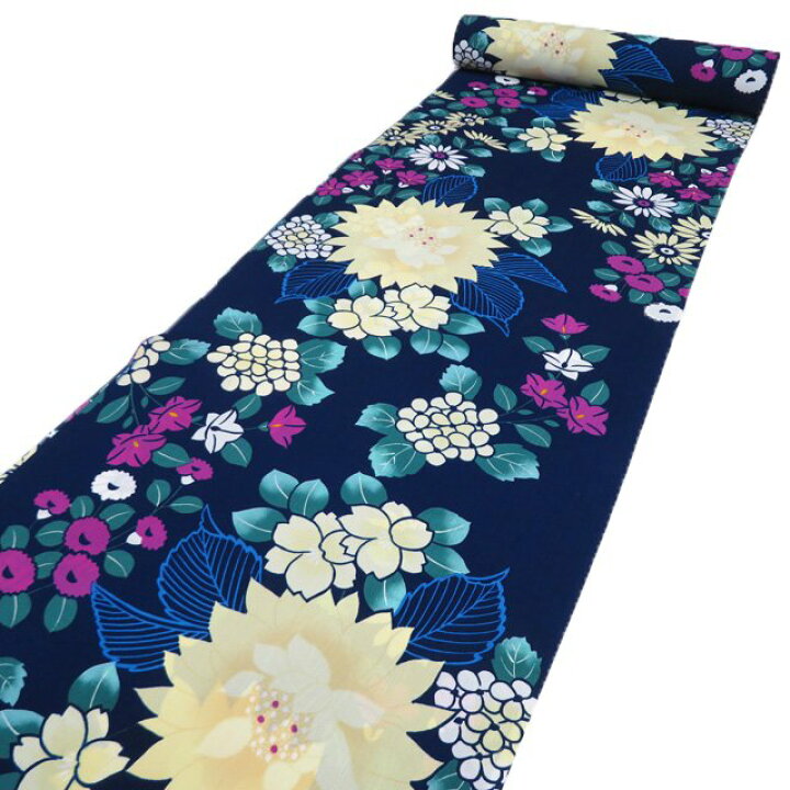 楽天市場】夏物 反物 小紋 浴衣 着物 未仕立て 新古品 ポリエステル  