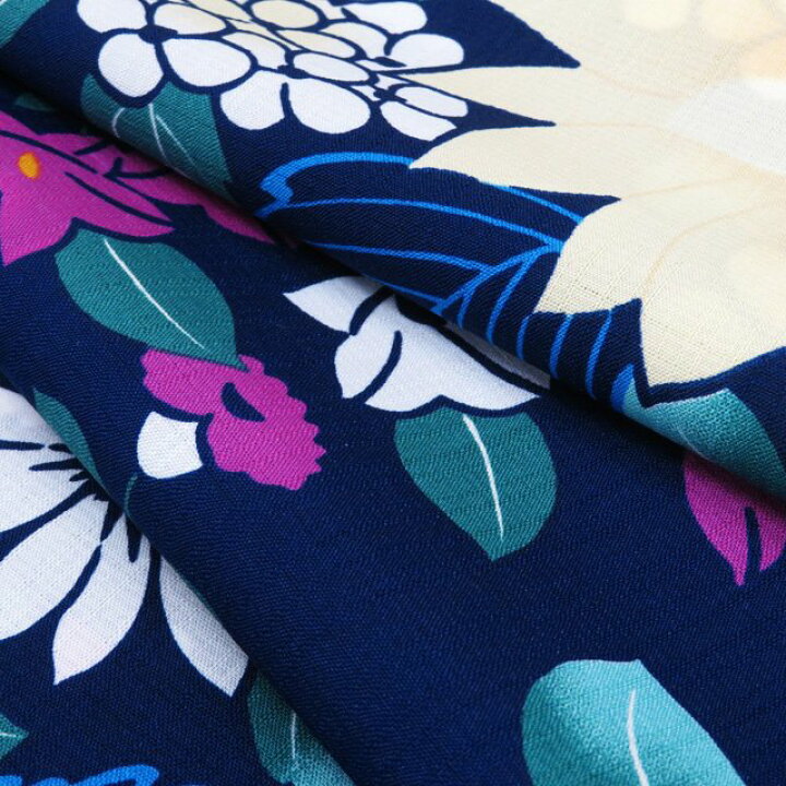 楽天市場】夏物 反物 小紋 浴衣 着物 未仕立て 新古品 ポリエステル  