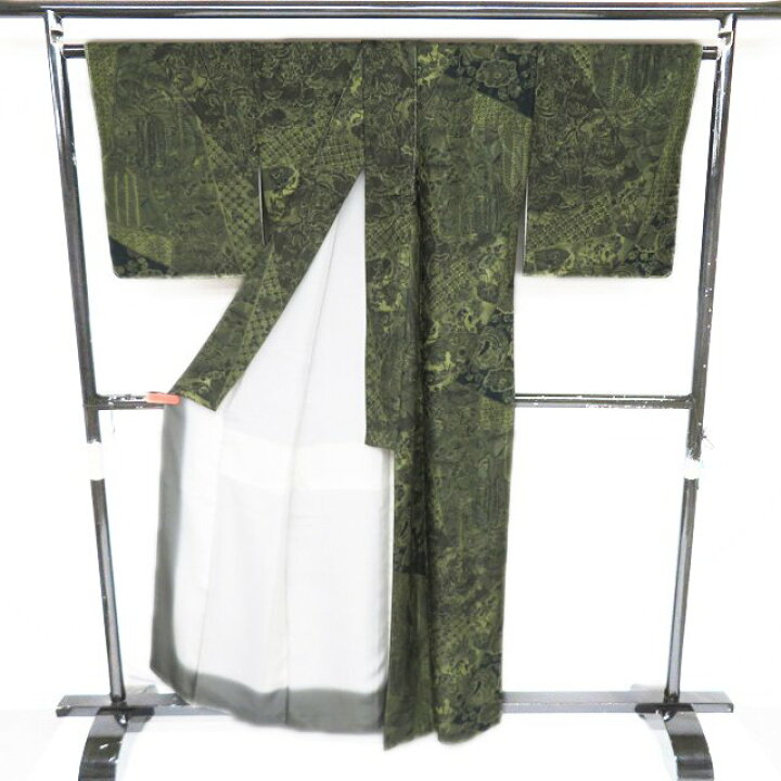 楽天市場】【 未使用 】 特選 小紋 着物 正絹 袷 カジュアル 友禅師  