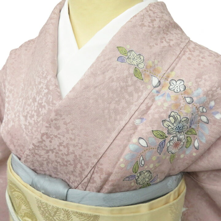 楽天市場】【 新品 】 訪問着 未使用 着物 辻が花模様 銀通し 一斤染色 