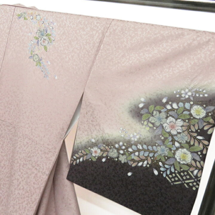 楽天市場】【 新品 】 訪問着 未使用 着物 辻が花模様 銀通し 一斤染色 