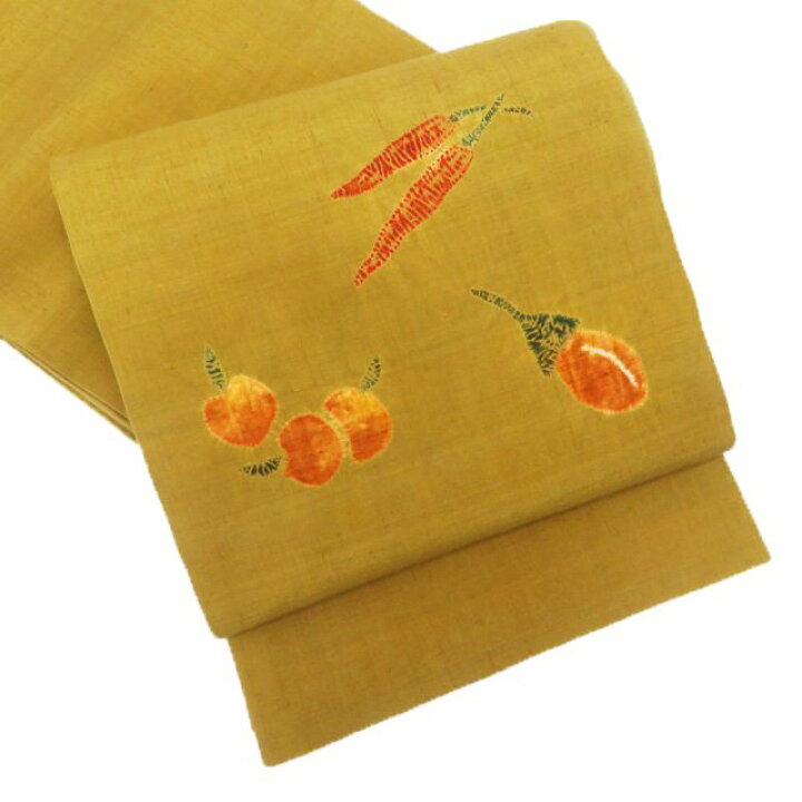 楽天市場】【 中古 】 紬地 袋帯 リサイクル 植物模様 唐辛子 枇杷  