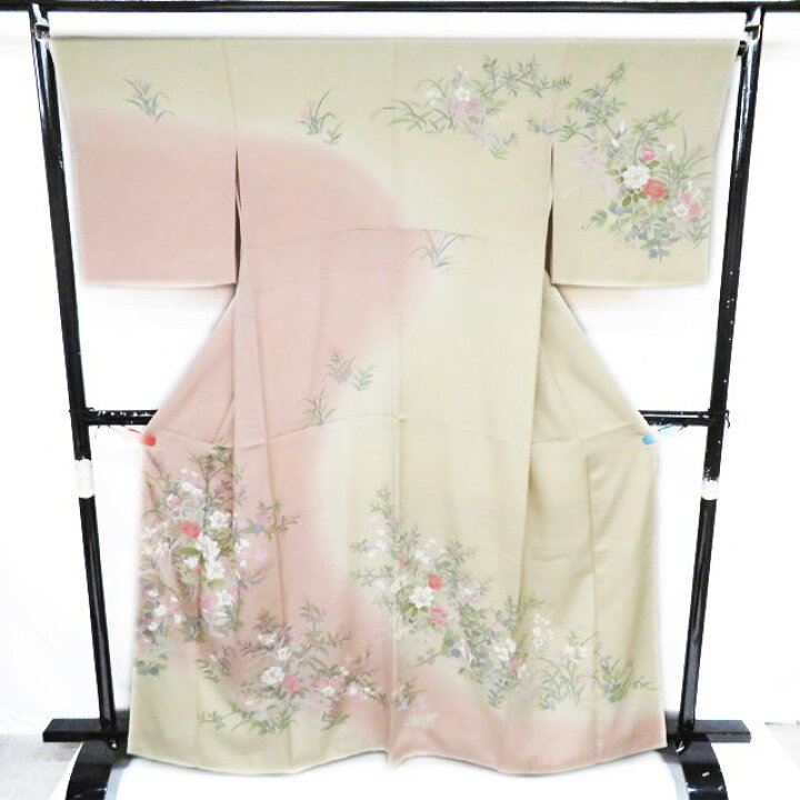 楽天市場】【 中古 】 訪問着 リサイクル着物 正絹 袷 フォーマル 花の