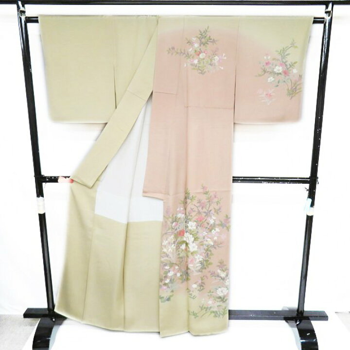 楽天市場】【 中古 】 訪問着 リサイクル着物 正絹 袷 フォーマル 花の 