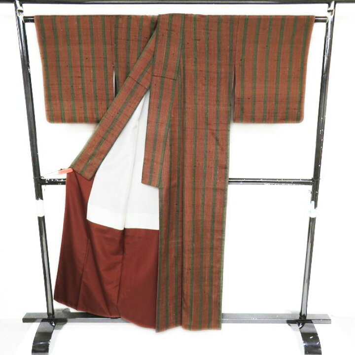 楽天市場】【 中古 】 特選 ざざんざ織 リサイクル着物 正絹 紬地 袷  