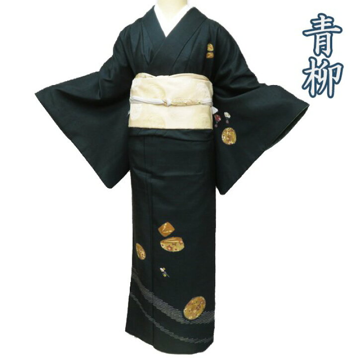 楽天市場】【 中古 】 特選 紬地 リサイクル着物 正絹 袷 赤城紬 青柳 