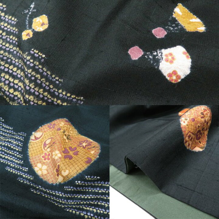 楽天市場】【 中古 】 特選 紬地 リサイクル着物 正絹 袷 赤城紬 青柳  