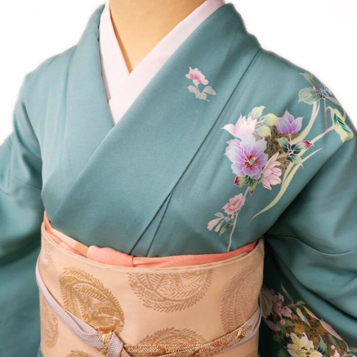 楽天市場】【 中古 】 訪問着 リサイクル着物 正絹 袷 フォーマル 花の  