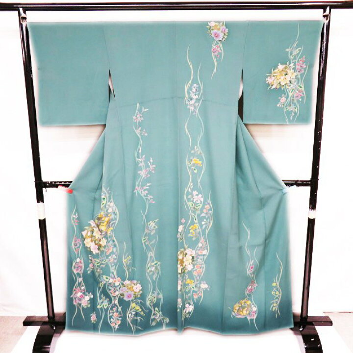 楽天市場】【 中古 】 訪問着 リサイクル着物 正絹 袷 フォーマル 花の  