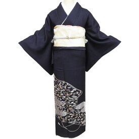 【 中古 】 特選 色留袖 リサイクル着物 袷 紋付 一つ紋 刺繍 七宝 亀甲 宝物 松竹梅 地模様 黒紅色 多色 身丈155.5cm 裄64cm S A1146-10 [和服 kimono アウトレット 結婚式 送料無料 きもの北條]