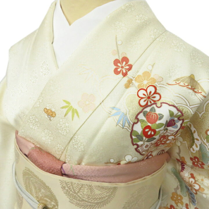 楽天市場】【 新品 】 訪問着 未使用 着物 松竹梅の図 宝尽くし 金駒 