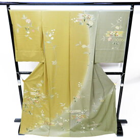 訪問着 新品 古典文様 装い彩る気品に満ちた逸品 仮絵羽 フォーマル 結婚式 入学式 卒業式 お宮参り お茶会 パーティー【 未仕立て 】 A268-12