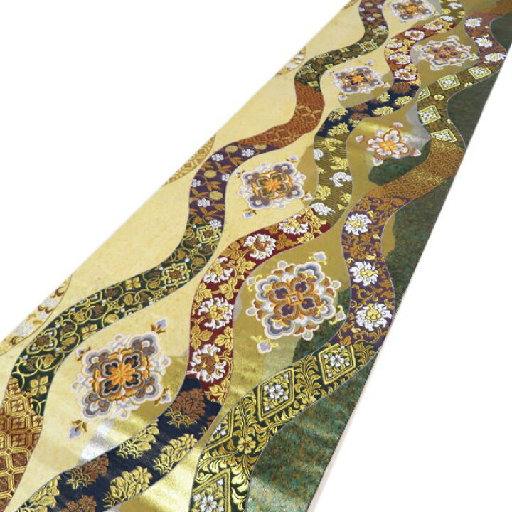 楽天市場】【 未使用 】 袋帯 正絹 フォーマル 仕立て上がり 六通 花立  