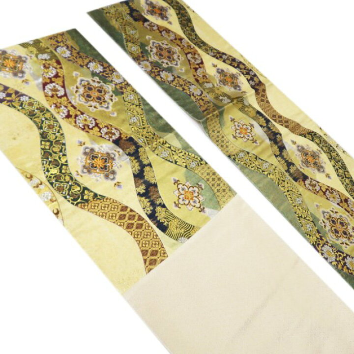 楽天市場】【 未使用 】 袋帯 正絹 フォーマル 仕立て上がり 六通 花立  