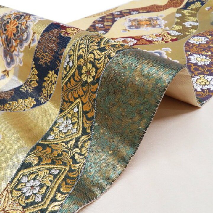 楽天市場】【 未使用 】 袋帯 正絹 フォーマル 仕立て上がり 六通 花立  