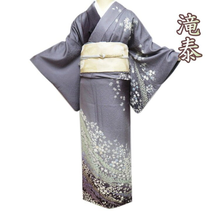 楽天市場】【 中古 】 特選 訪問着 リサイクル着物 正絹 袷 滝泰 落款  