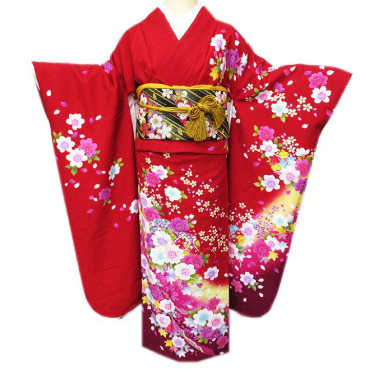 楽天市場】【 中古 】 振袖 襦袢 袋帯 3点 セット リサイクル  