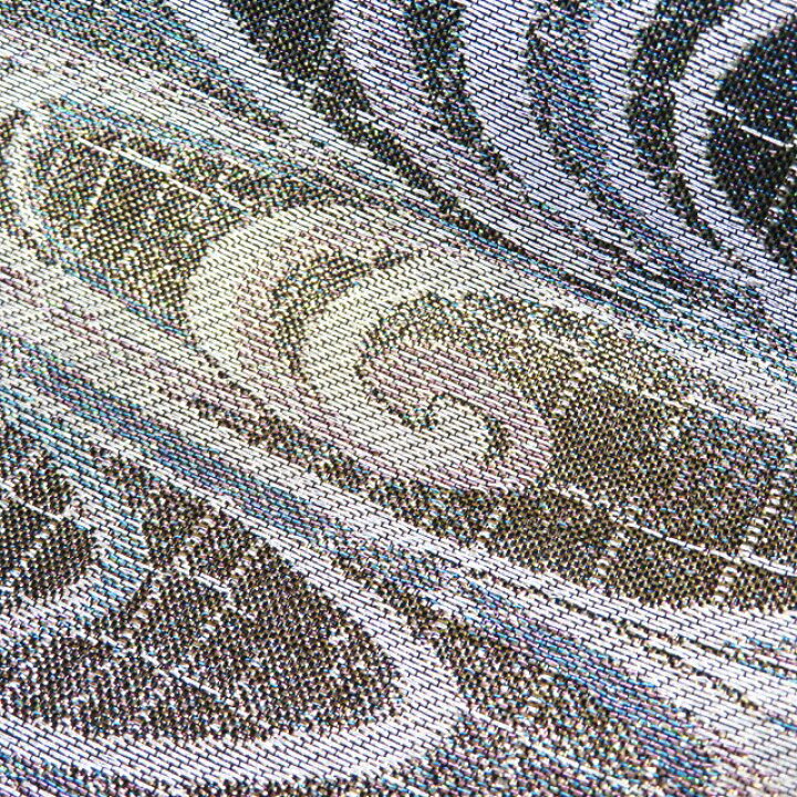 中古 】 袋帯 リサイクル 正絹 フォーマル 仕立て上がり 六通 抽象模様  