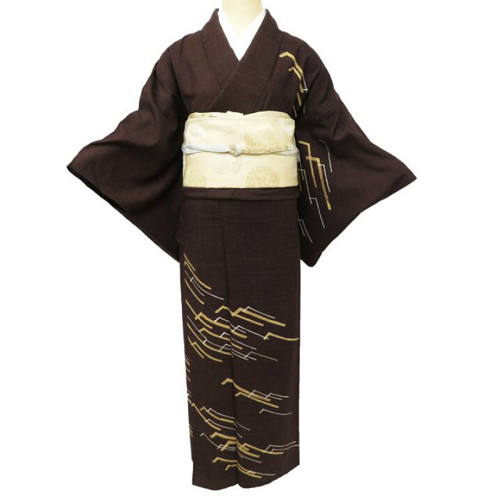 楽天市場】【 中古 】 紬 着物 リサイクル 正絹 単衣 セミフォーマル  