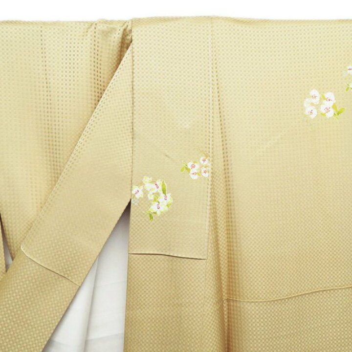 楽天市場】【 未使用 】 小紋 着物 正絹 袷 カジュアル 花模様 地模様 