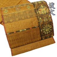 ＼ FINAL PRICE ／ 【 中古 】 特選 袋帯 リサイクル 正絹 紬 カジュアル 仕立て上がり お太鼓柄 京都西…