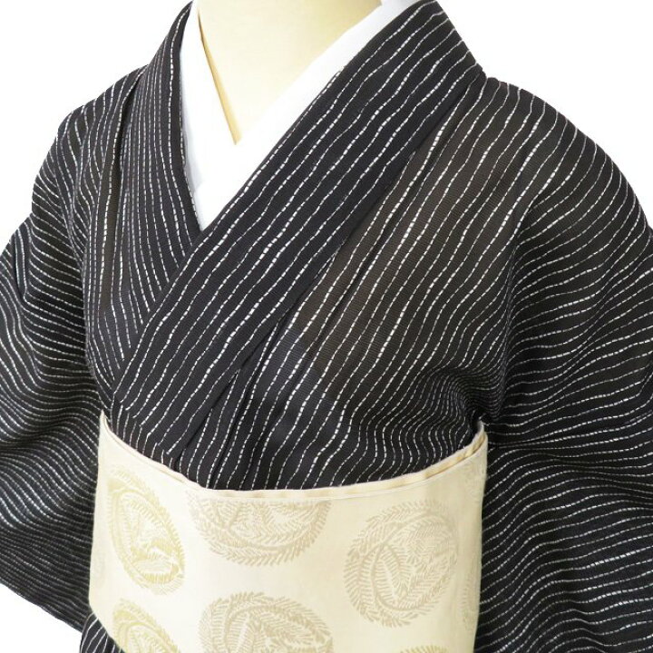 楽天市場】【 中古 】 夏物 小紋 リサイクル着物 正絹 カジュアル 縦縞 