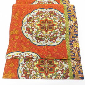 【 中古 】 袋帯 リサイクル 正絹 セミフォーマル 仕立て上がり 六通 花鳥模様 花紋 華文 A1245-14 [結婚式 お宮参り 七五三 式典 お茶会 お茶席 茶道 利休忌 送料無料 きもの北條]