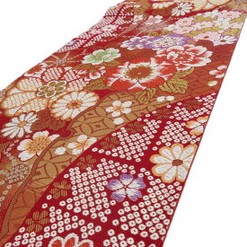 ＼ FINAL PRICE ／ 【 中古 】 振袖用 袋帯 リサイクル 着物 花模様 桜 菊 雪輪 正絹 成人式 結婚式 結納 パーティー A816-15 [ 正絹 アウトレット 振袖 袋帯 kimono 販売 セール バーゲン 送料無料 きもの北條]